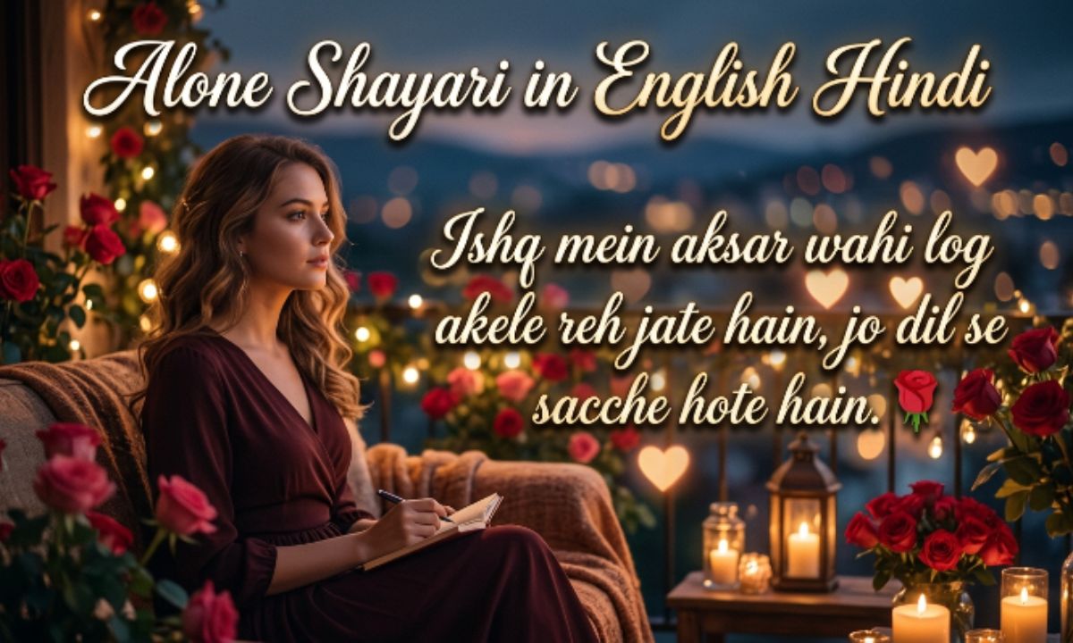 Alone Shayari in English Hindi 