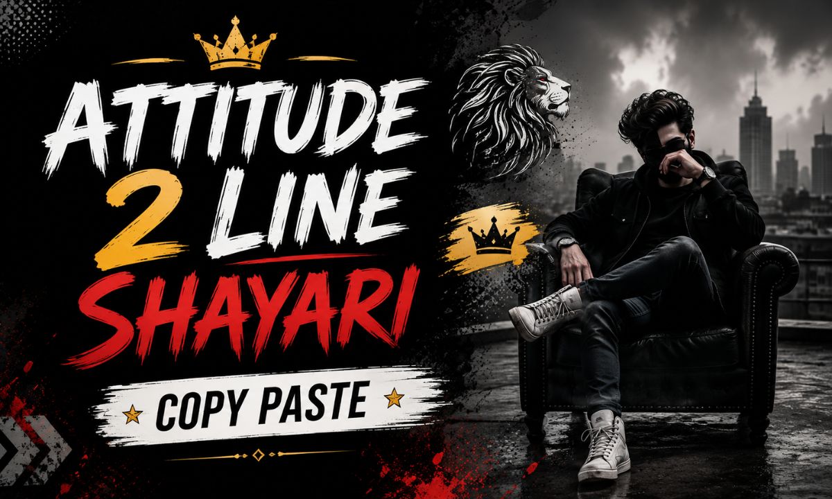 Attitude 2 Line Shayari Copy Paste