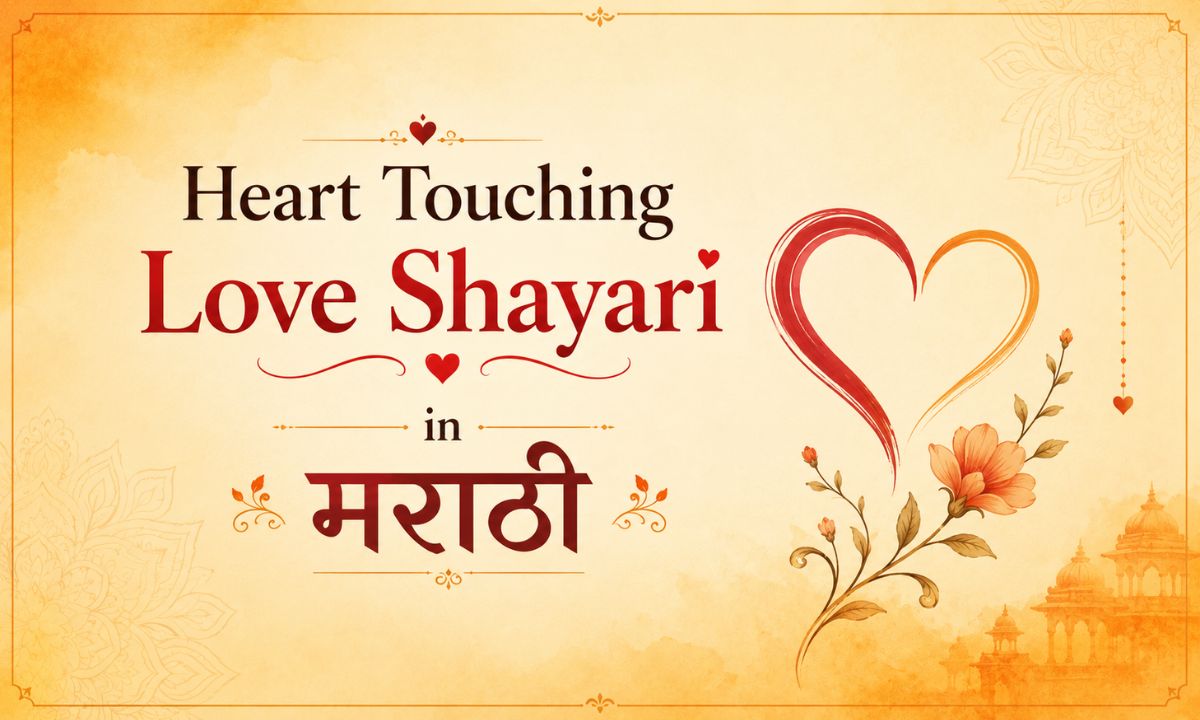 Heart Touching Love Shayari in Marathi
