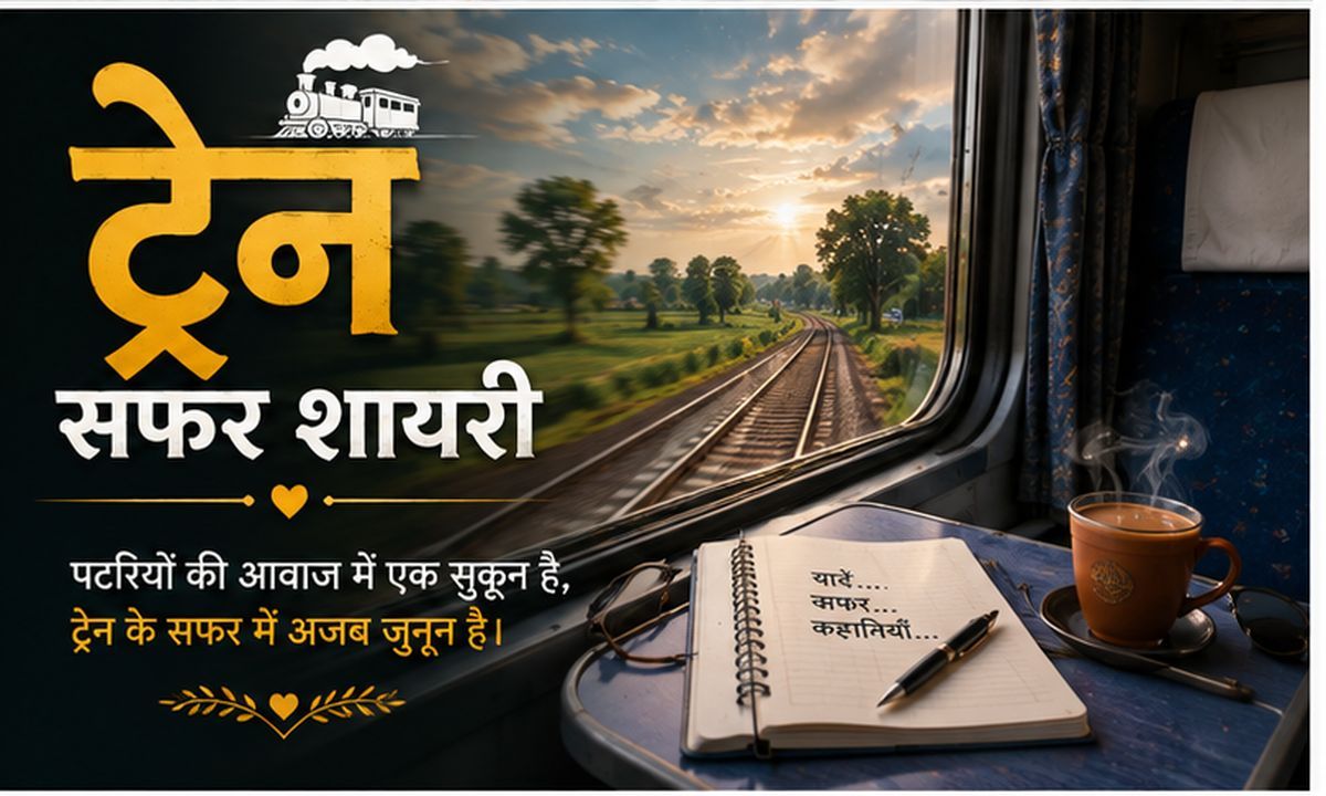 Train Safar Shayari in Hindi Text