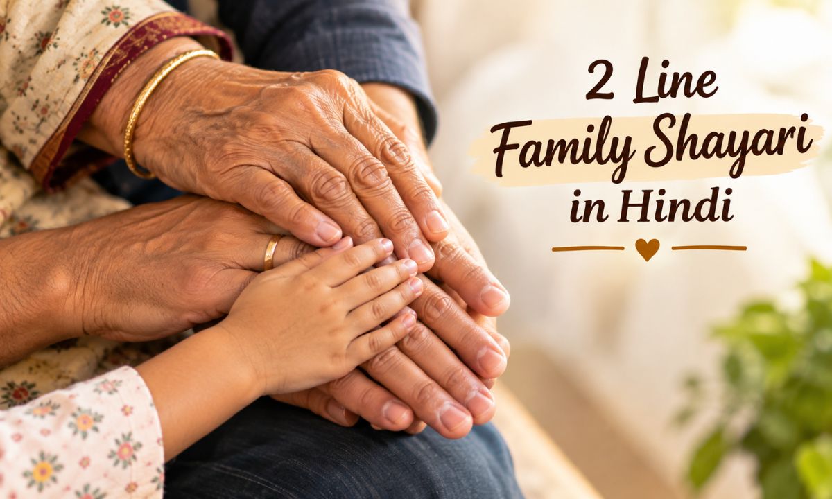 2 Line Family Shayari in Hindi