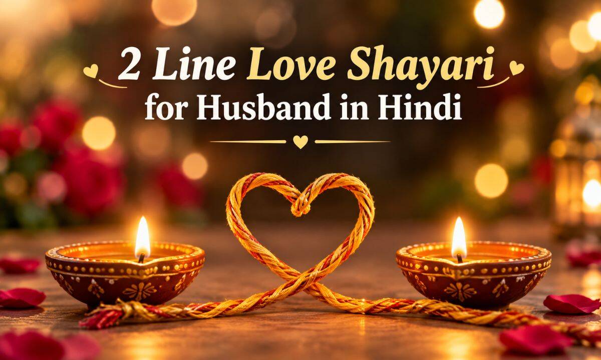 2 Line Love Shayari for Husband in Hindi