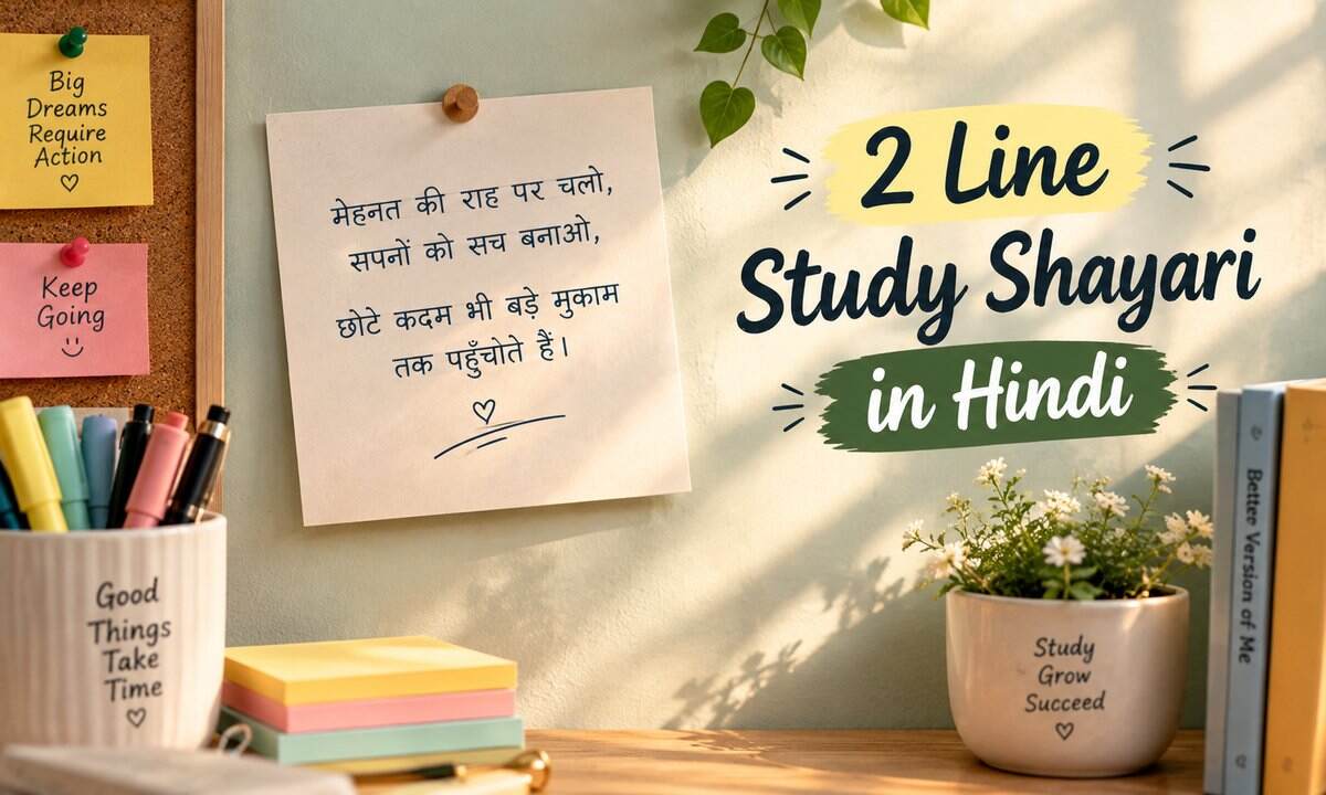 2 Line Study Shayari in Hindi
