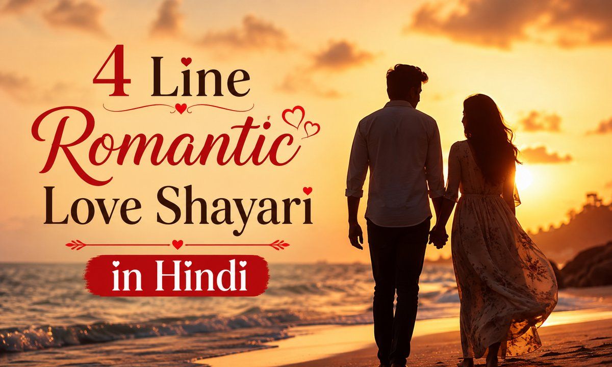 4 Line Romantic Love Shayari in Hindi
