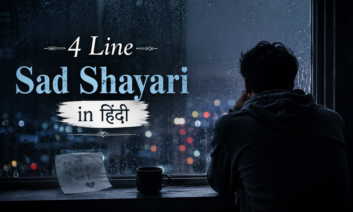 4 Line Sad Shayari in Hindi