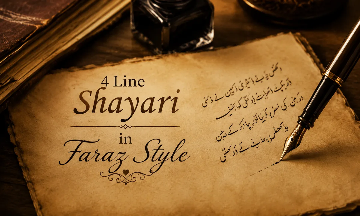 4 Line Shayari in Faraz Style 