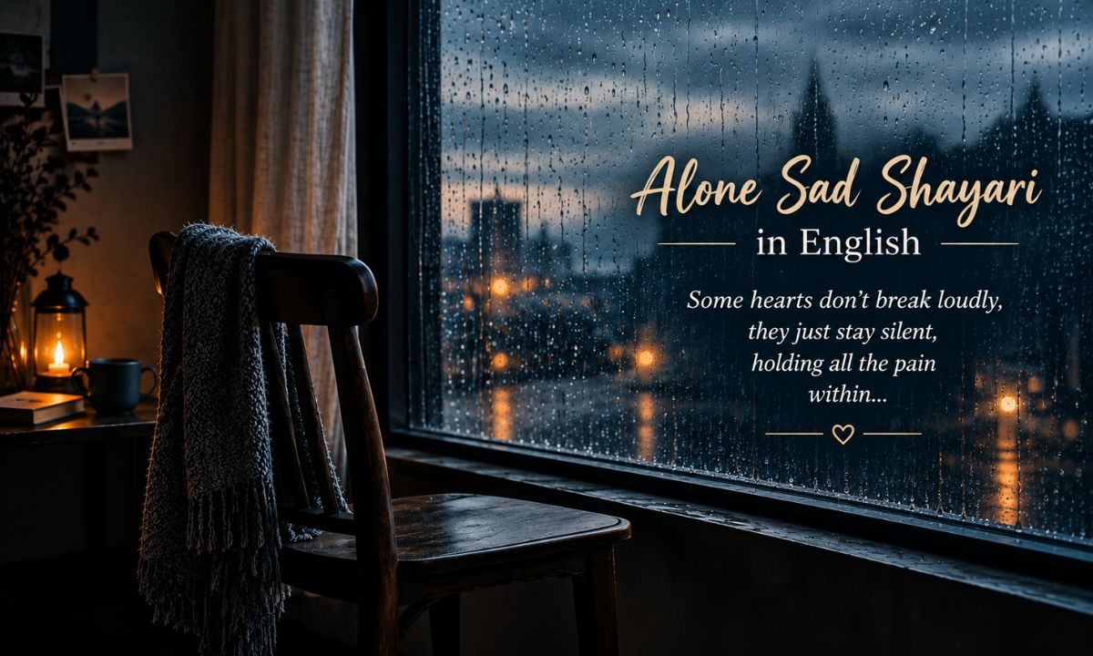 Alone Sad Shayari in English
