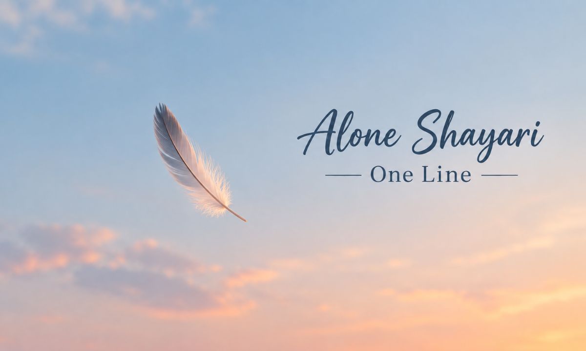 Alone Shayari One Line