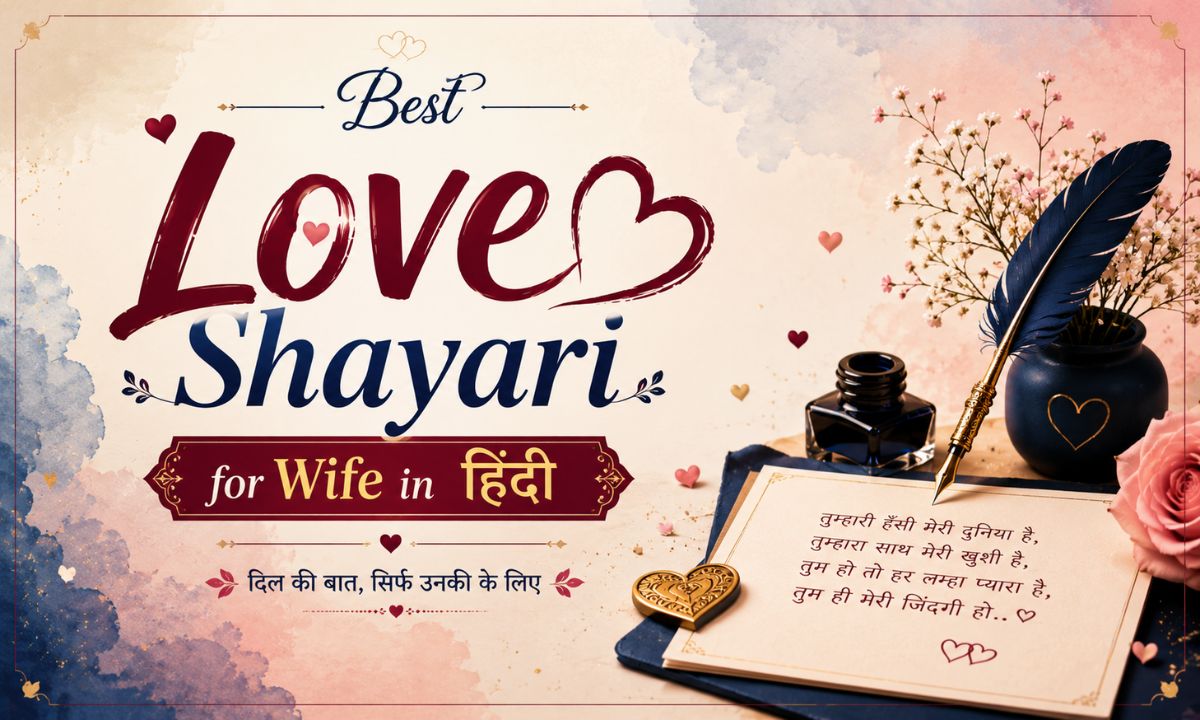Best Love Shayari for Wife in Hindi