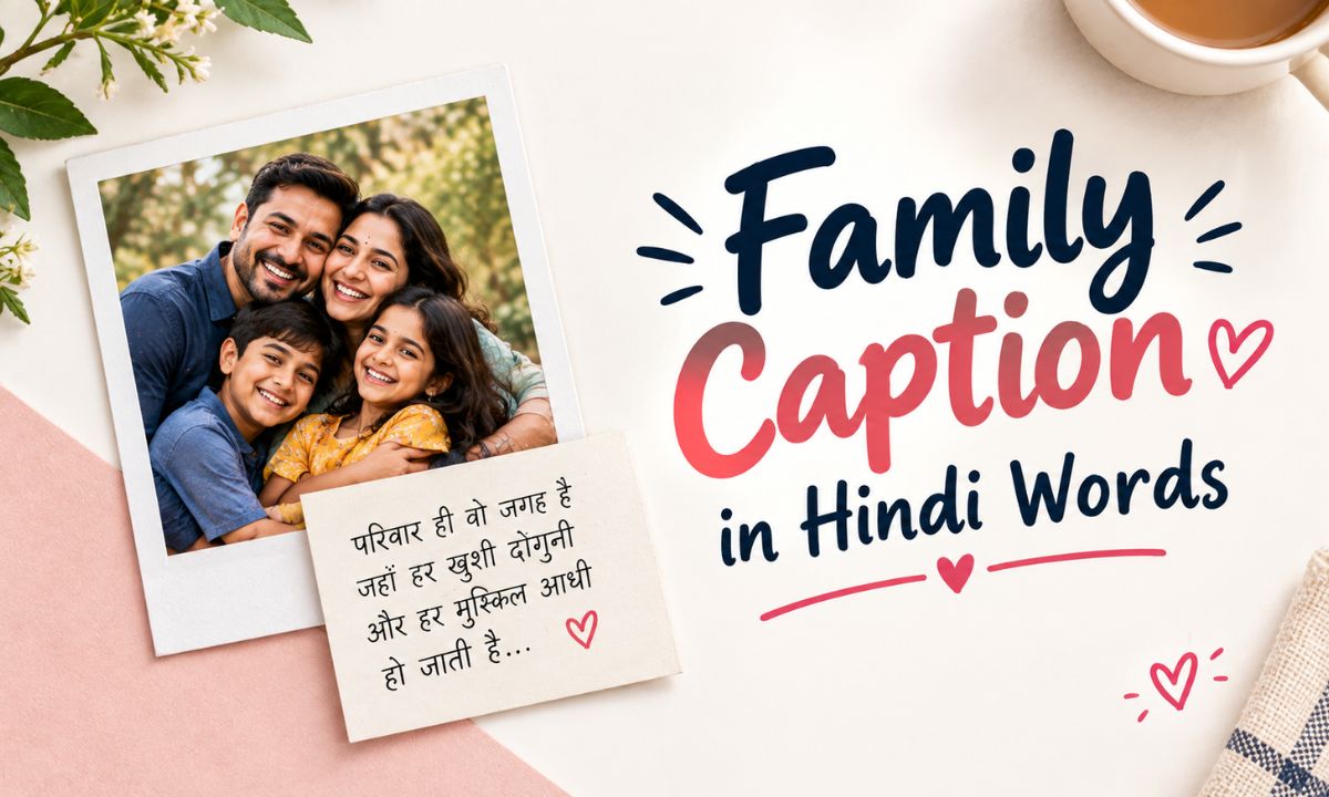 Family Caption in Hindi Words