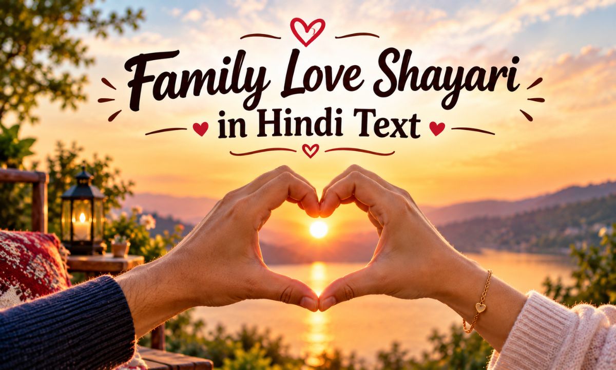 Family Love Shayari in Hindi Text