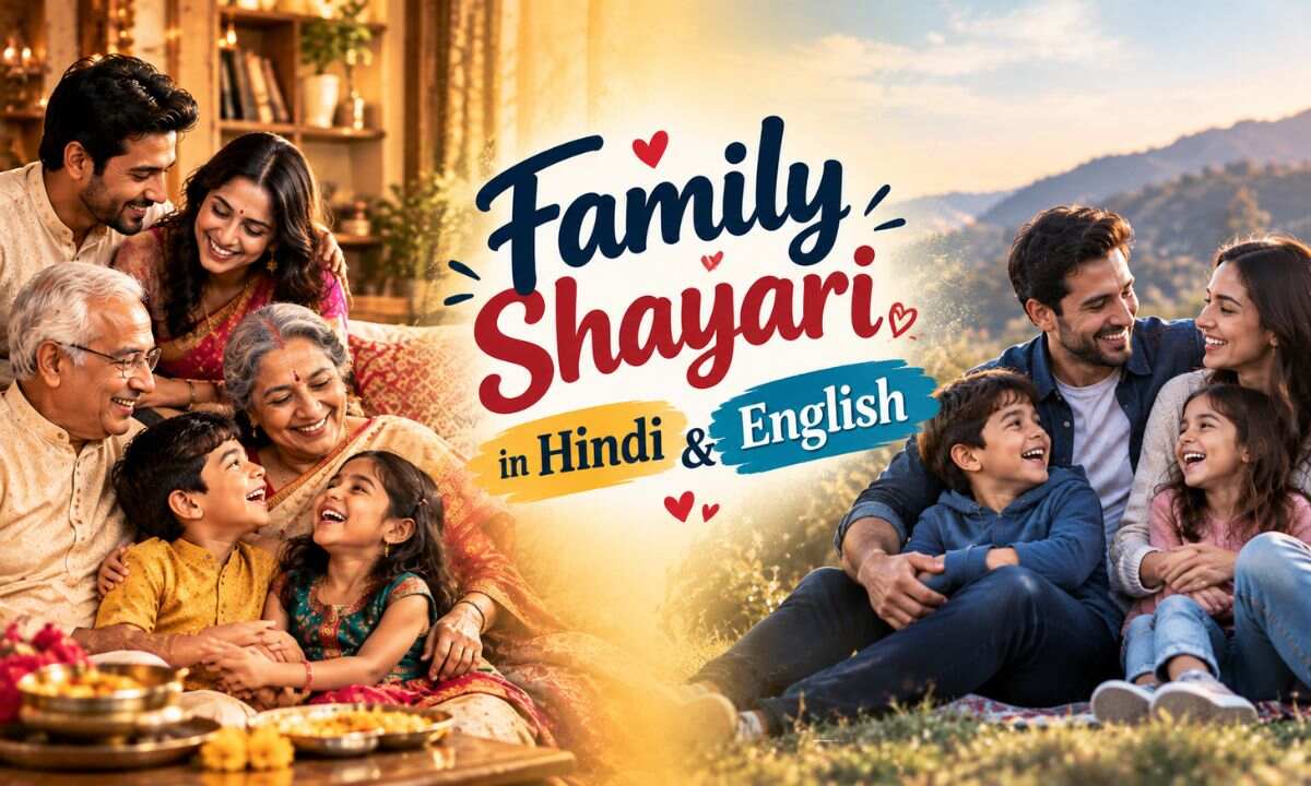 Family Shayari in Hindi & English
