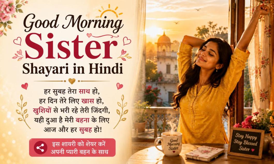 Good Morning Sister Shayari in Hindi