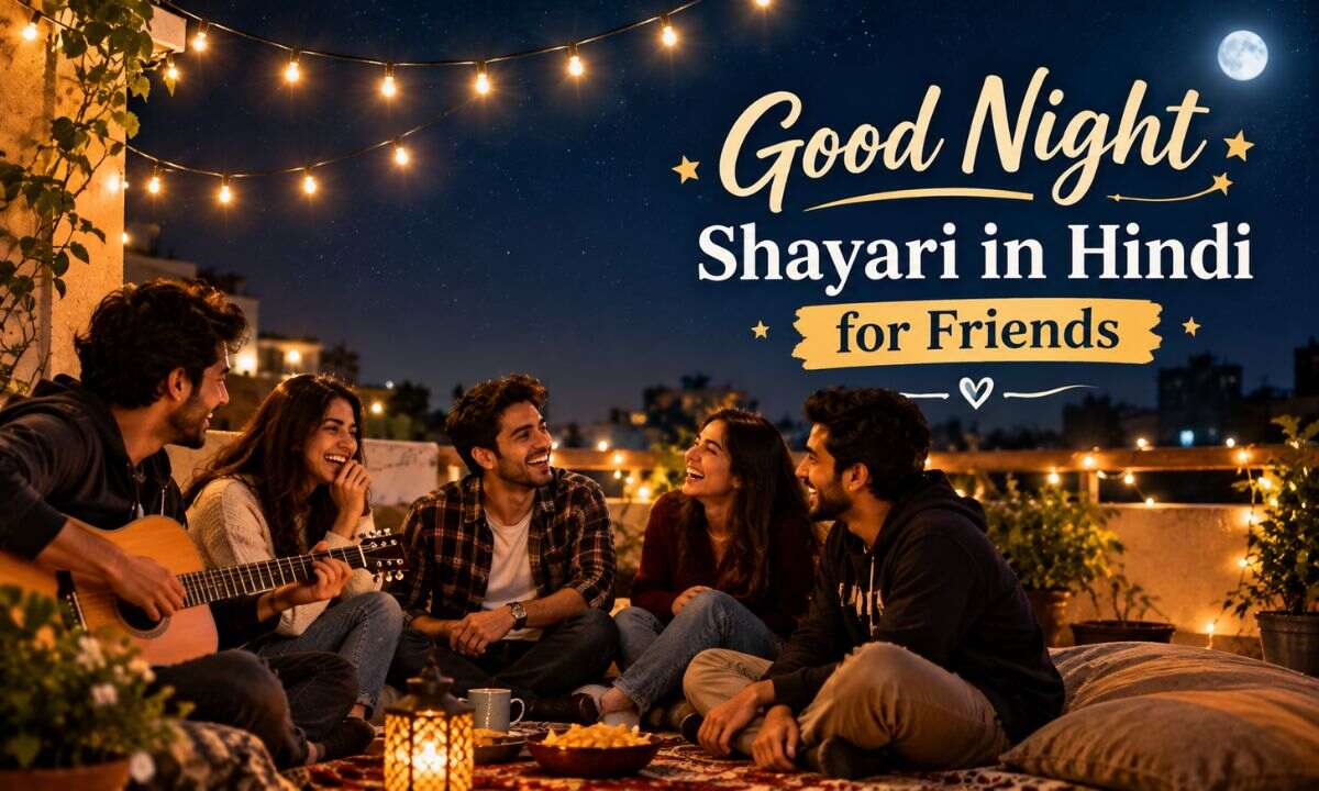 Good Night Shayari in Hindi for Friends