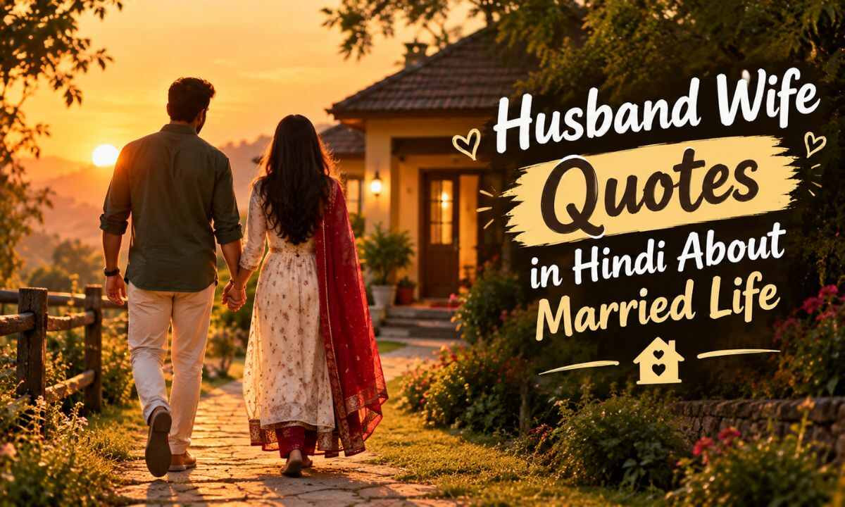 Husband Wife Quotes in Hindi About Married Life