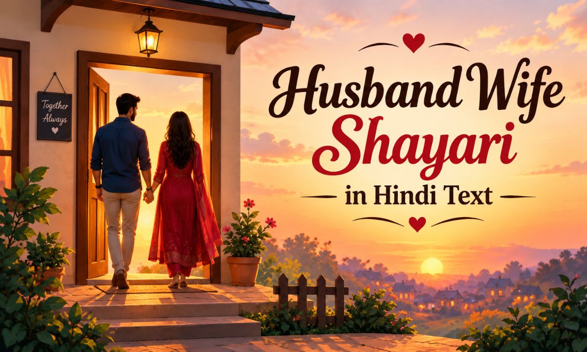 Husband Wife Shayari in Hindi Text