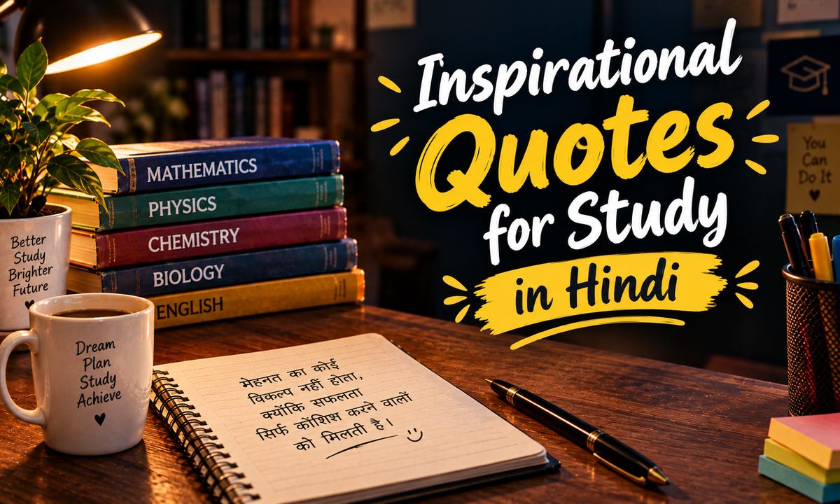 Inspirational Quotes for Study in Hindi