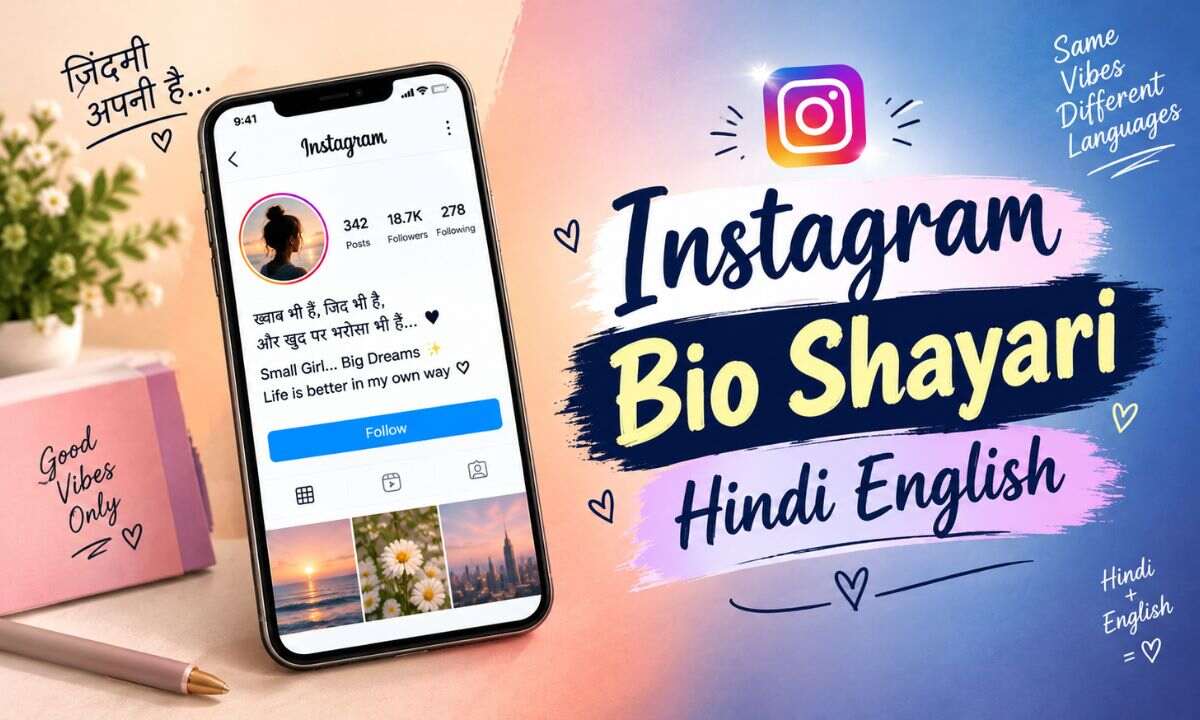 Instagram Bio Shayari Hindi English