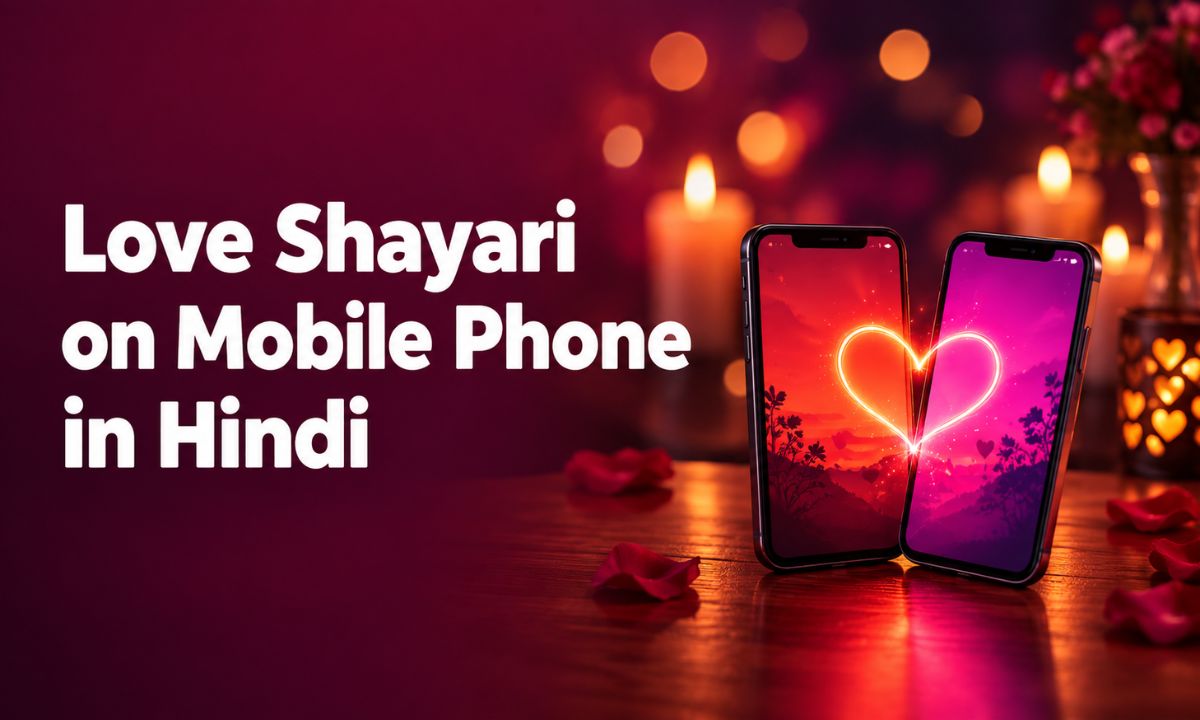Love Shayari on Mobile Phone in Hindi