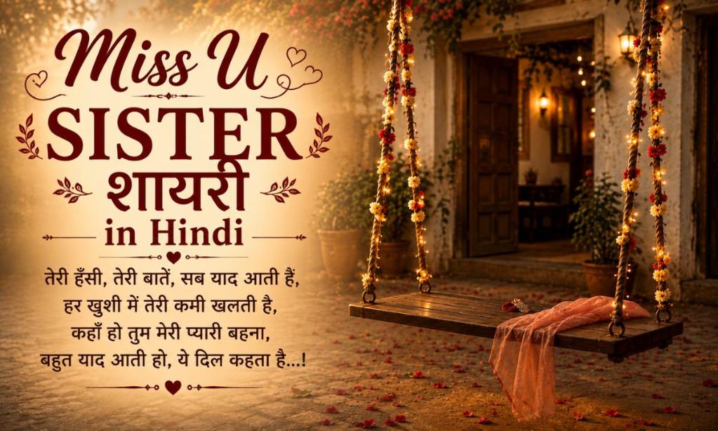 Miss U Sister Shayari in Hindi