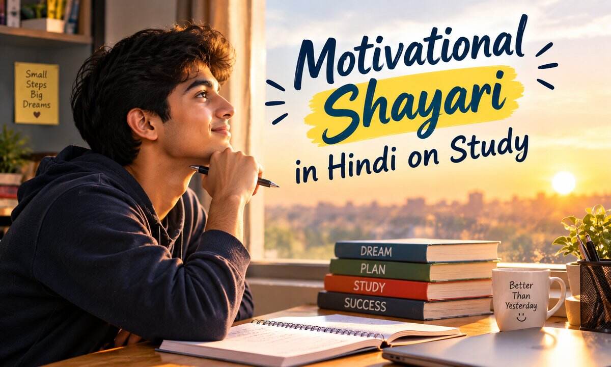 Motivational Shayari in Hindi on study