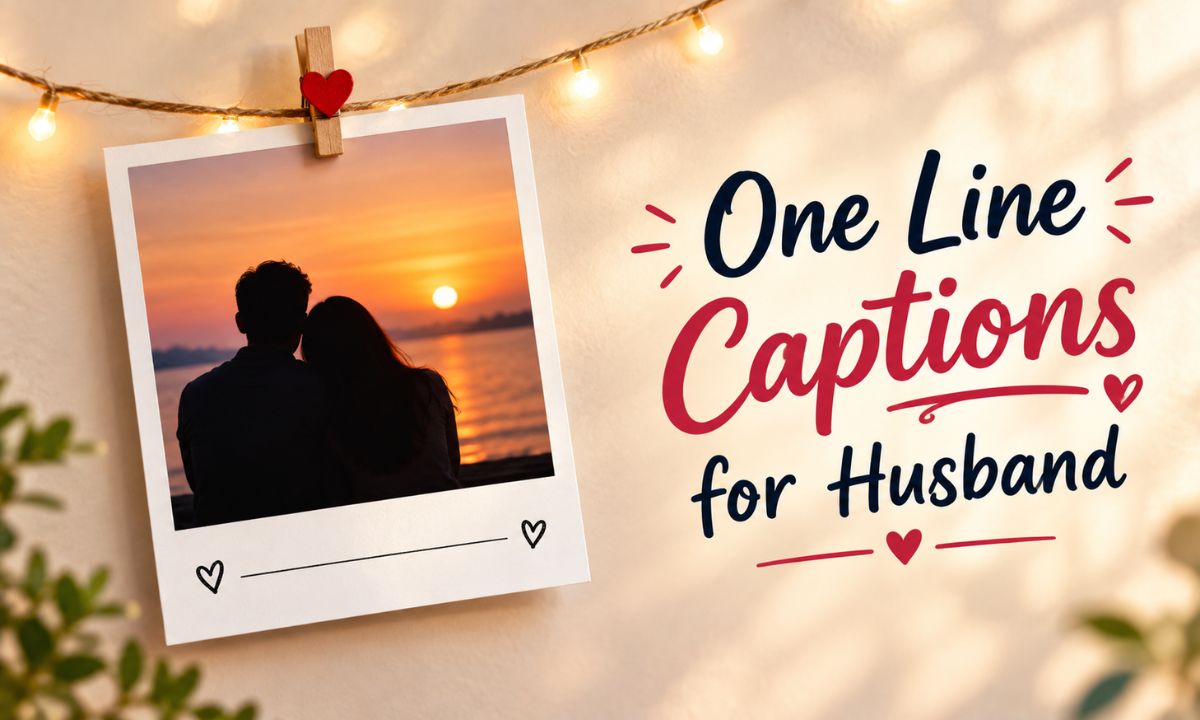 One Line Captions for Husband