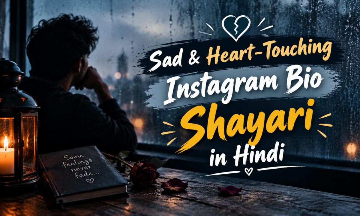 Sad & Heart-Touching Instagram Bio Shayari in Hindi