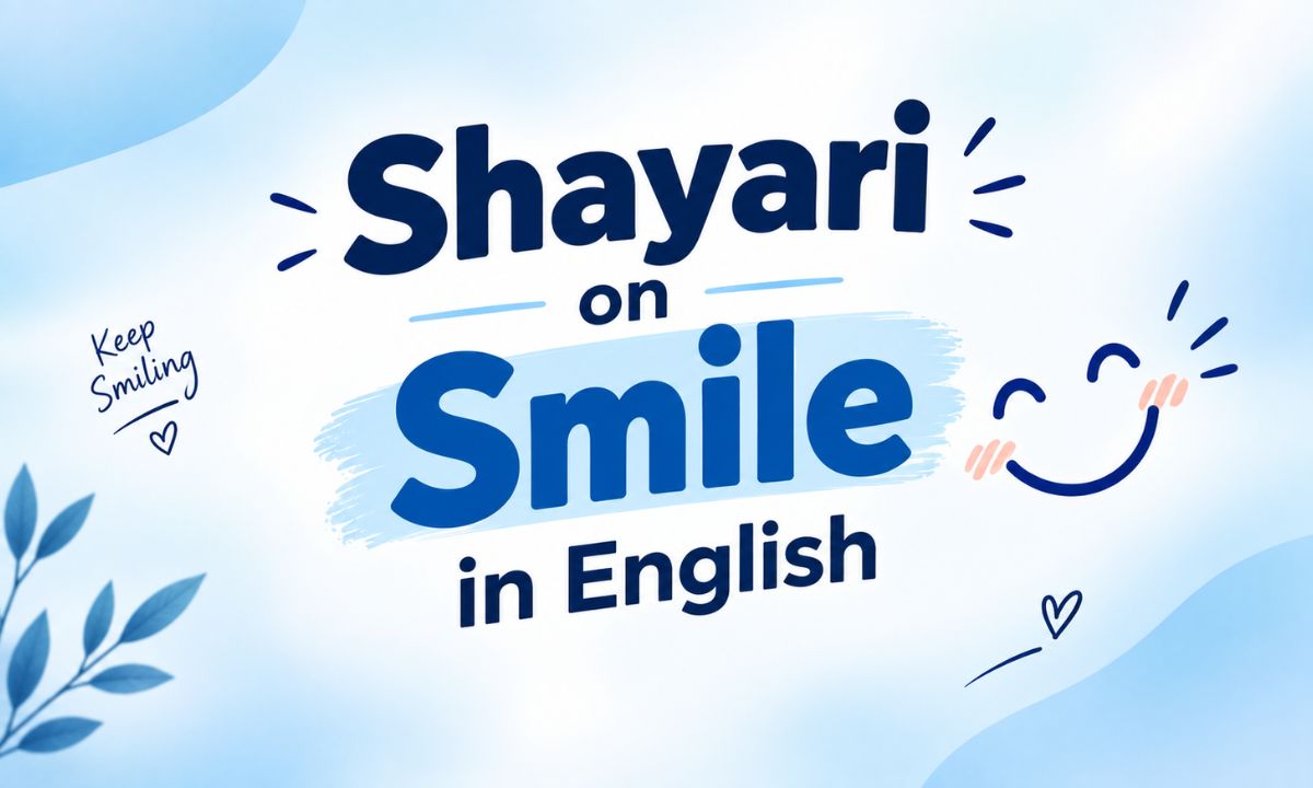 Shayari on Smile in English