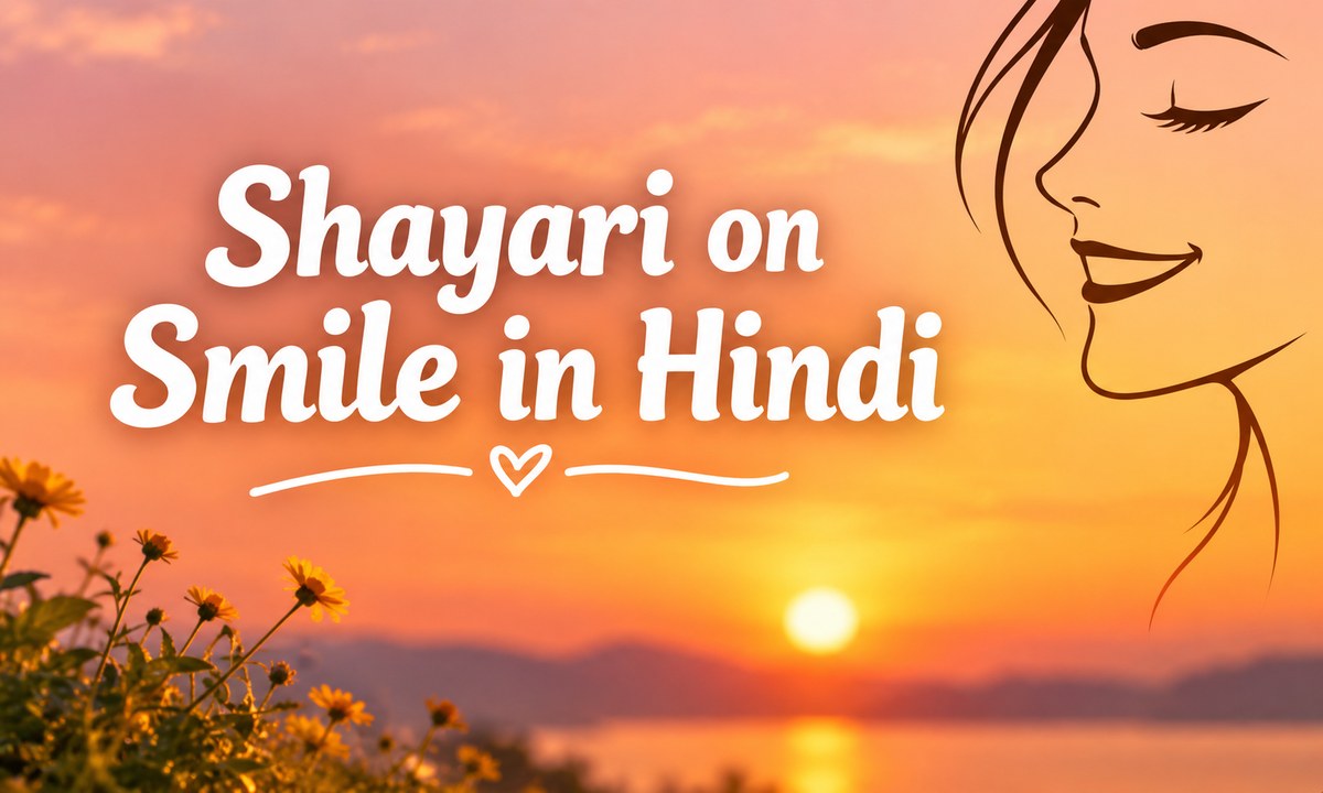 Shayari on Smile in Hindi.