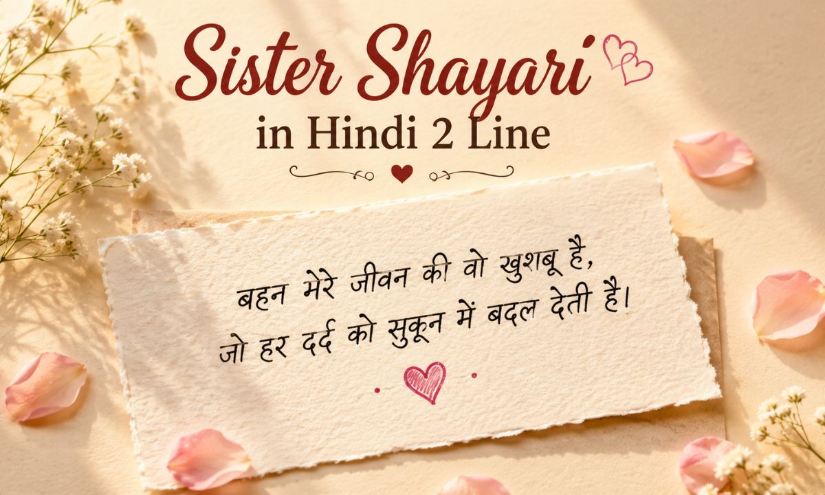 Sister Shayari in Hindi 2 Line