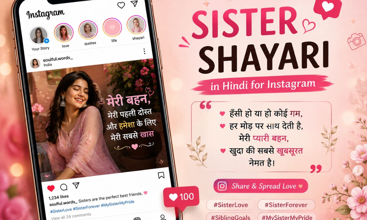 Sister Shayari in Hindi for Instagram