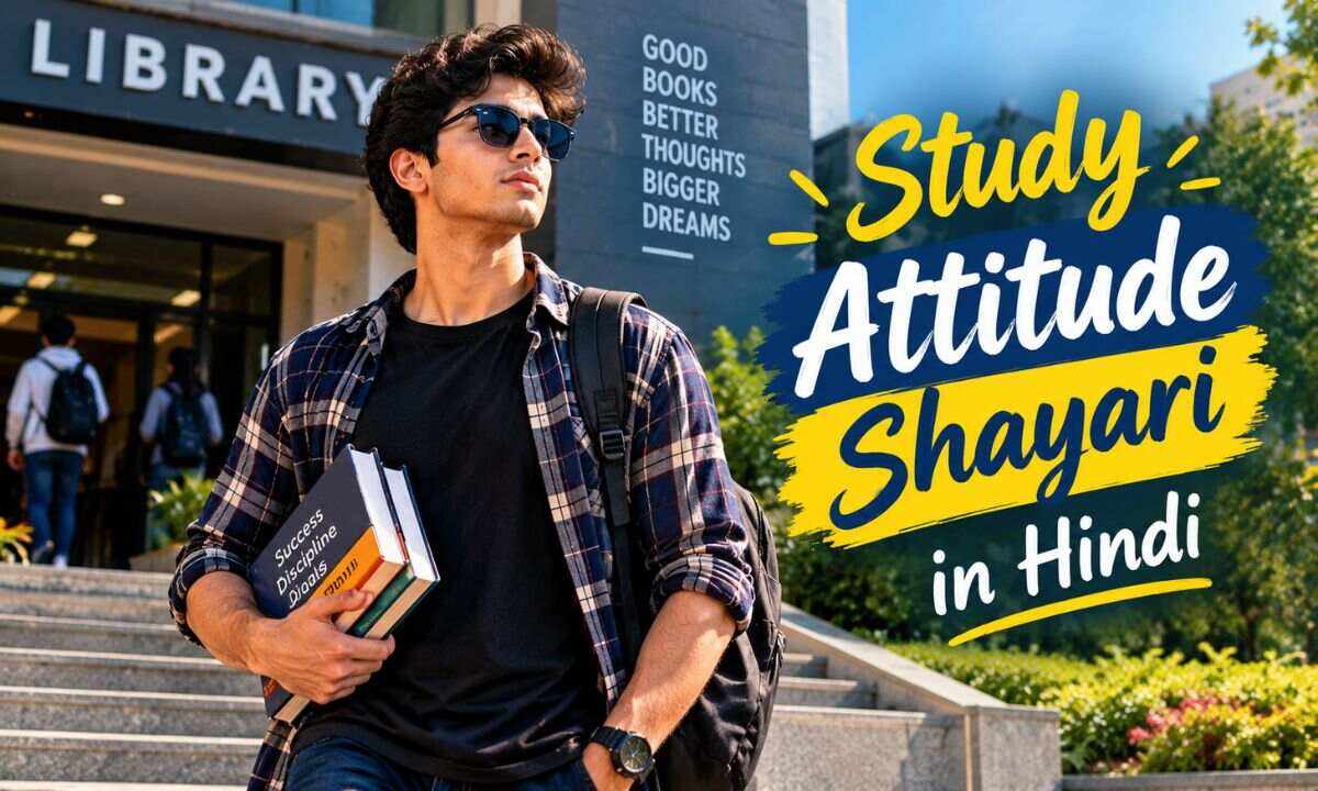 Study Attitude Shayari in Hindi