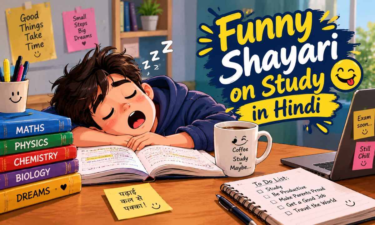 Study Shayari in Hindi Funny