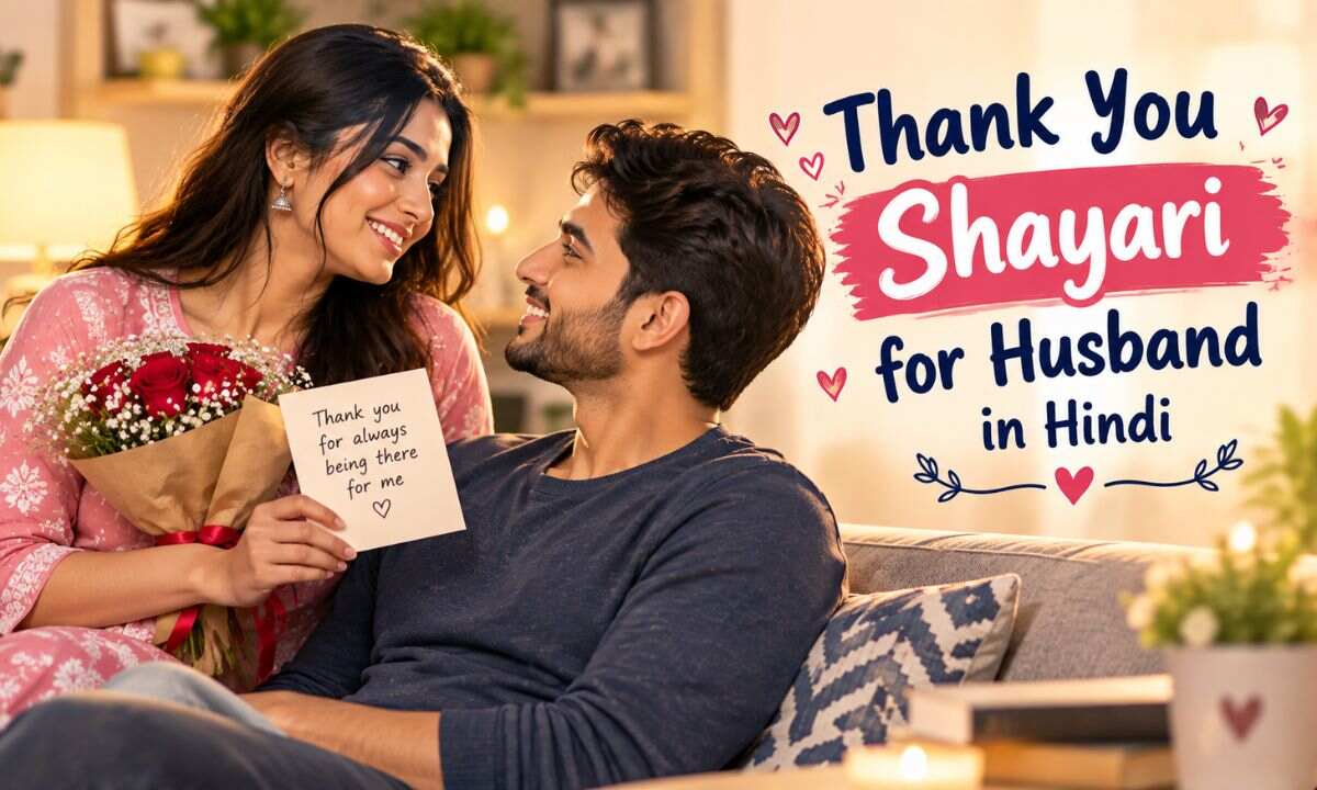 Thank You Shayari for Husband in