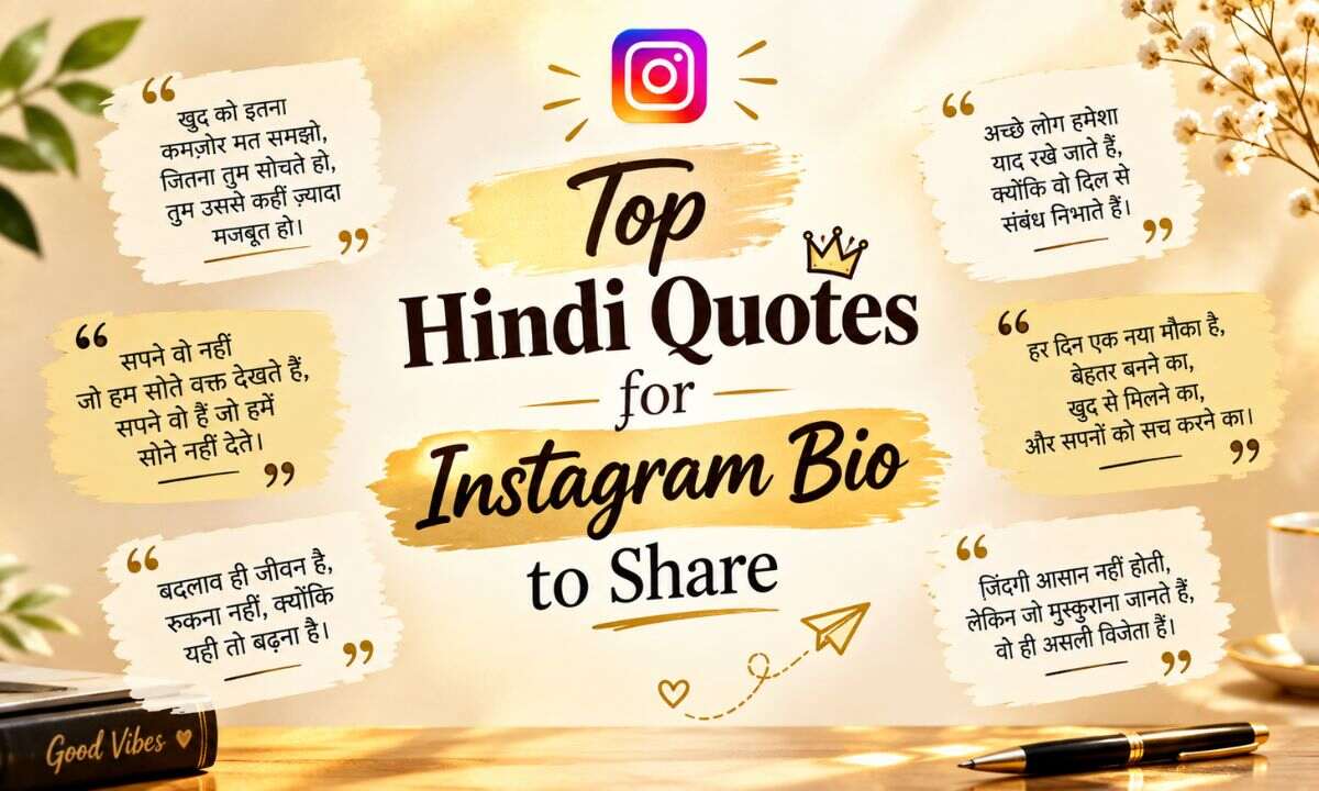 Top Hindi Quotes for Instagram Bio to share