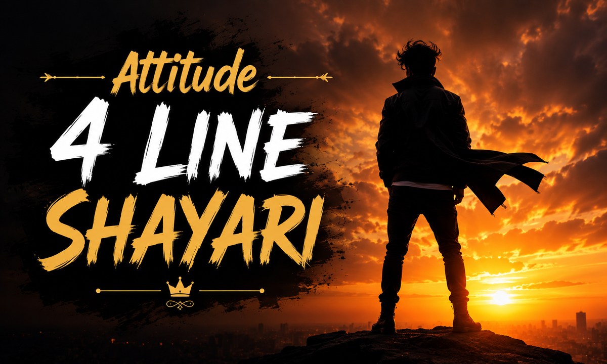 Attitude 4 Line Shayari
