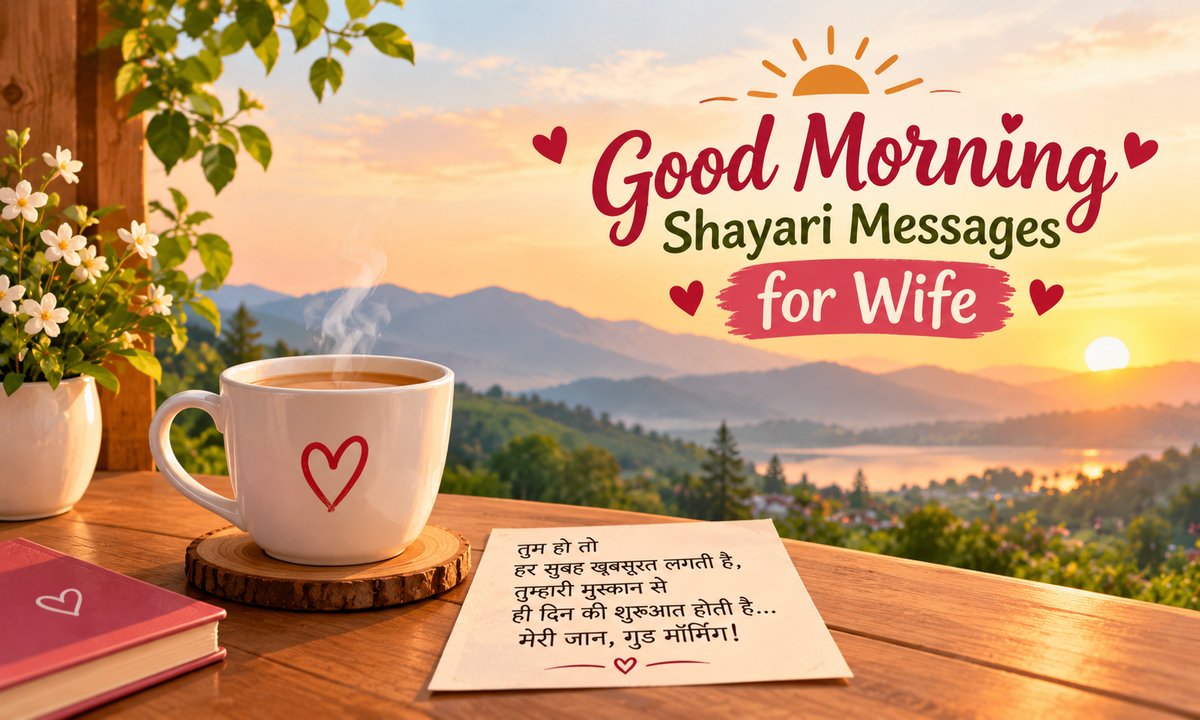 Good Morning Shayari Messages for Wife