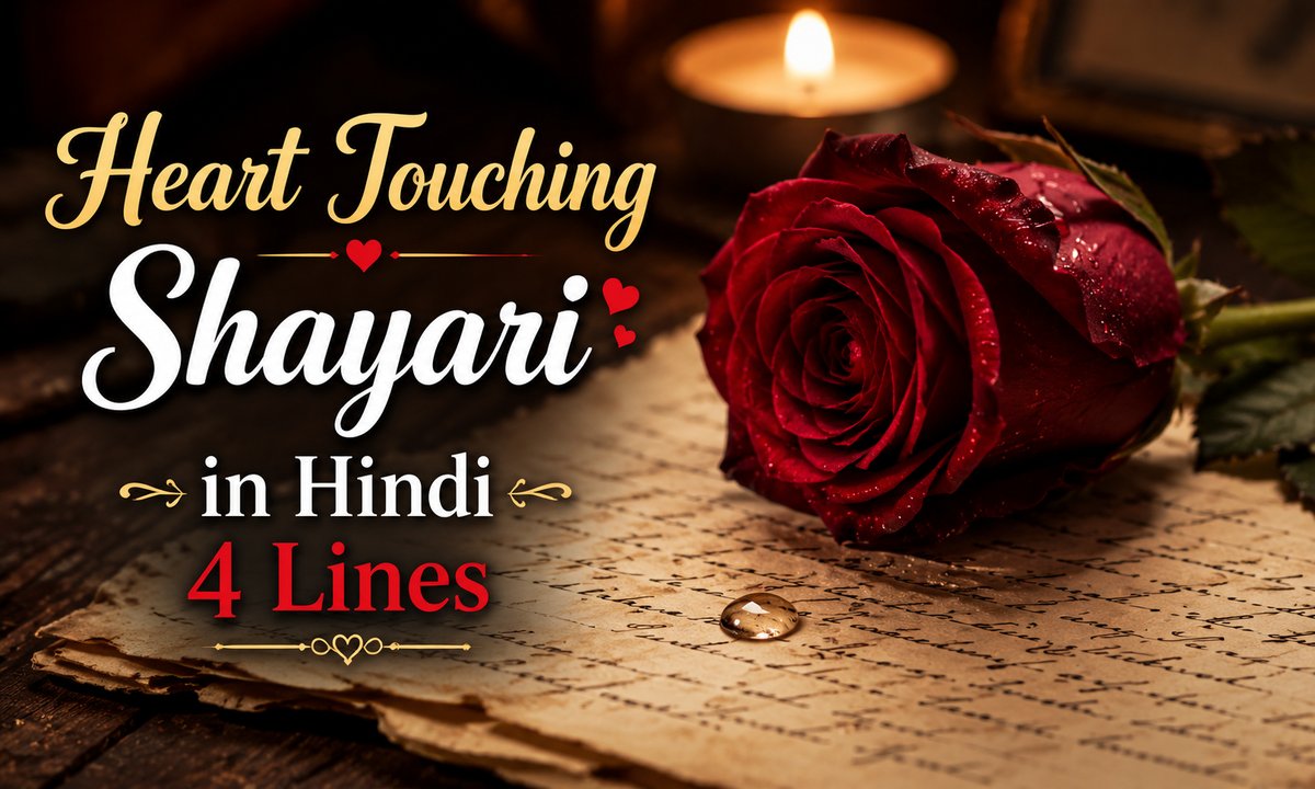 heart touching shayari in hindi 4 lines