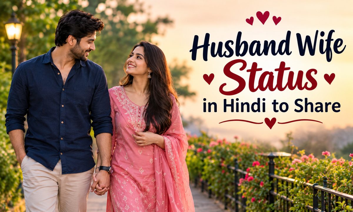 husband wife status in hindi to share