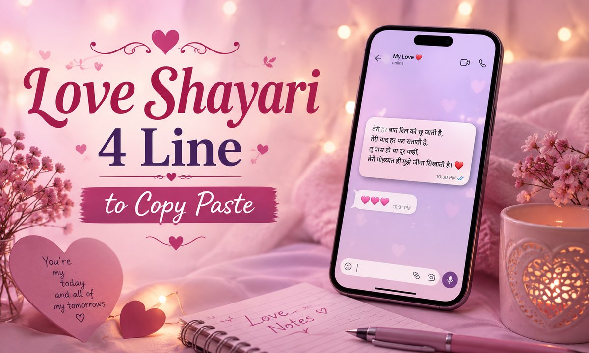 Love Shayari 4 Line to copy Paste