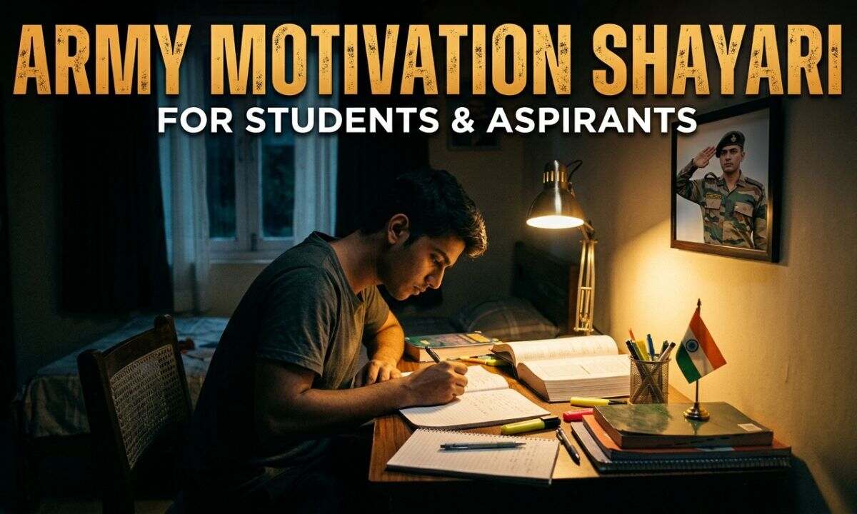 Army Motivation Shayari for Students & Aspirants