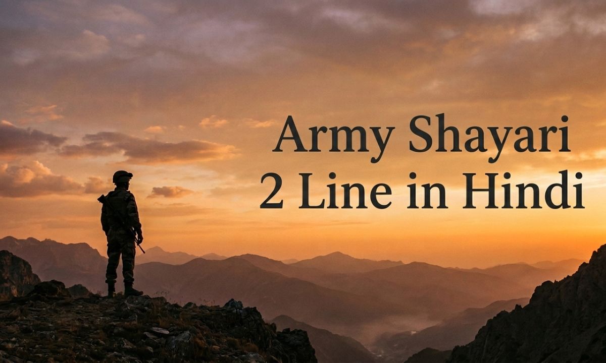 Army Shayari 2 Line in Hindi