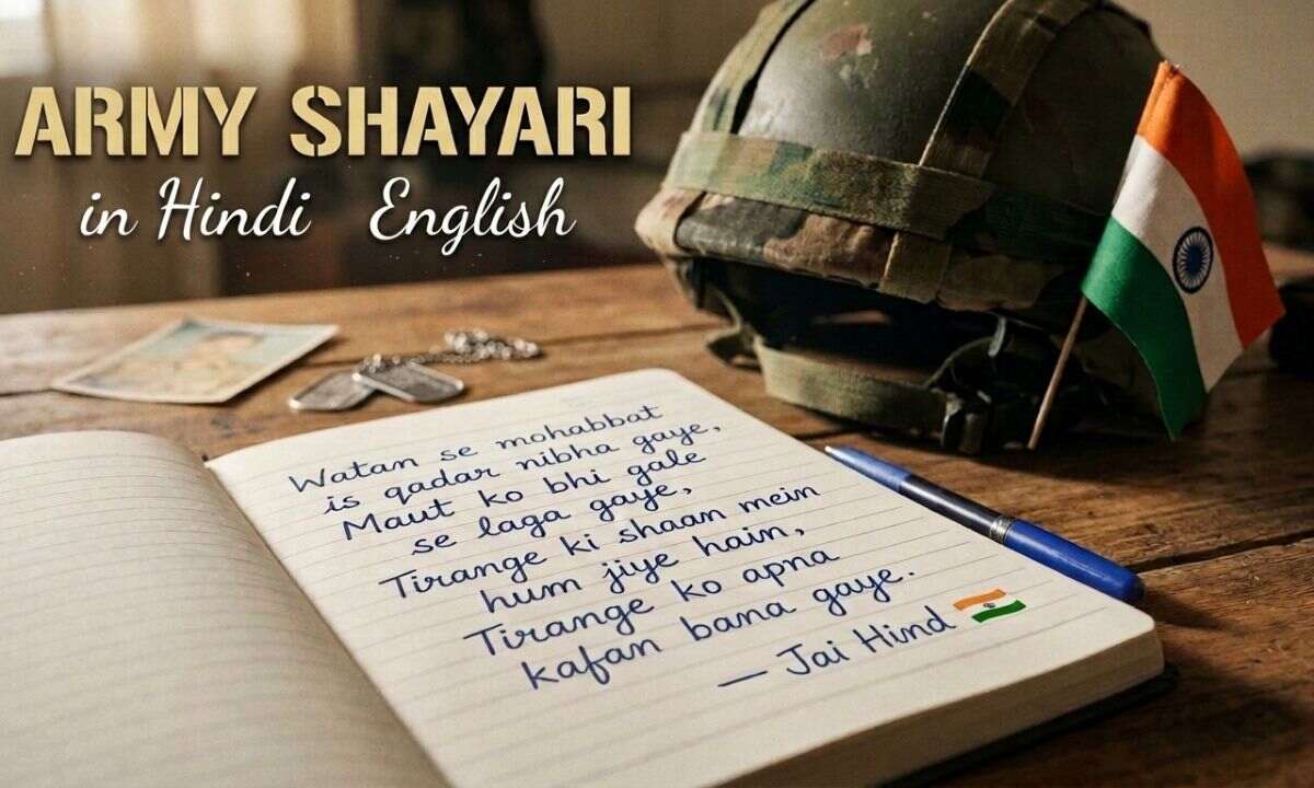 Army Shayari in Hindi English