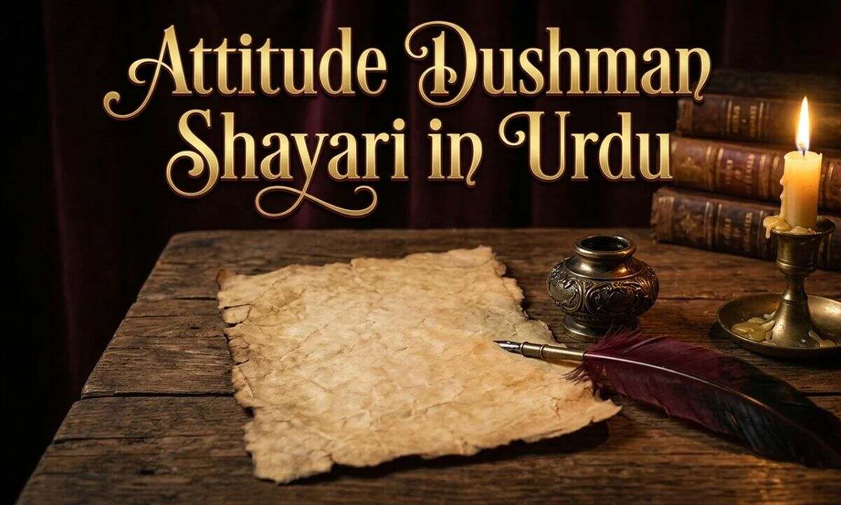 Attitude Dushman Shayari in Urdu