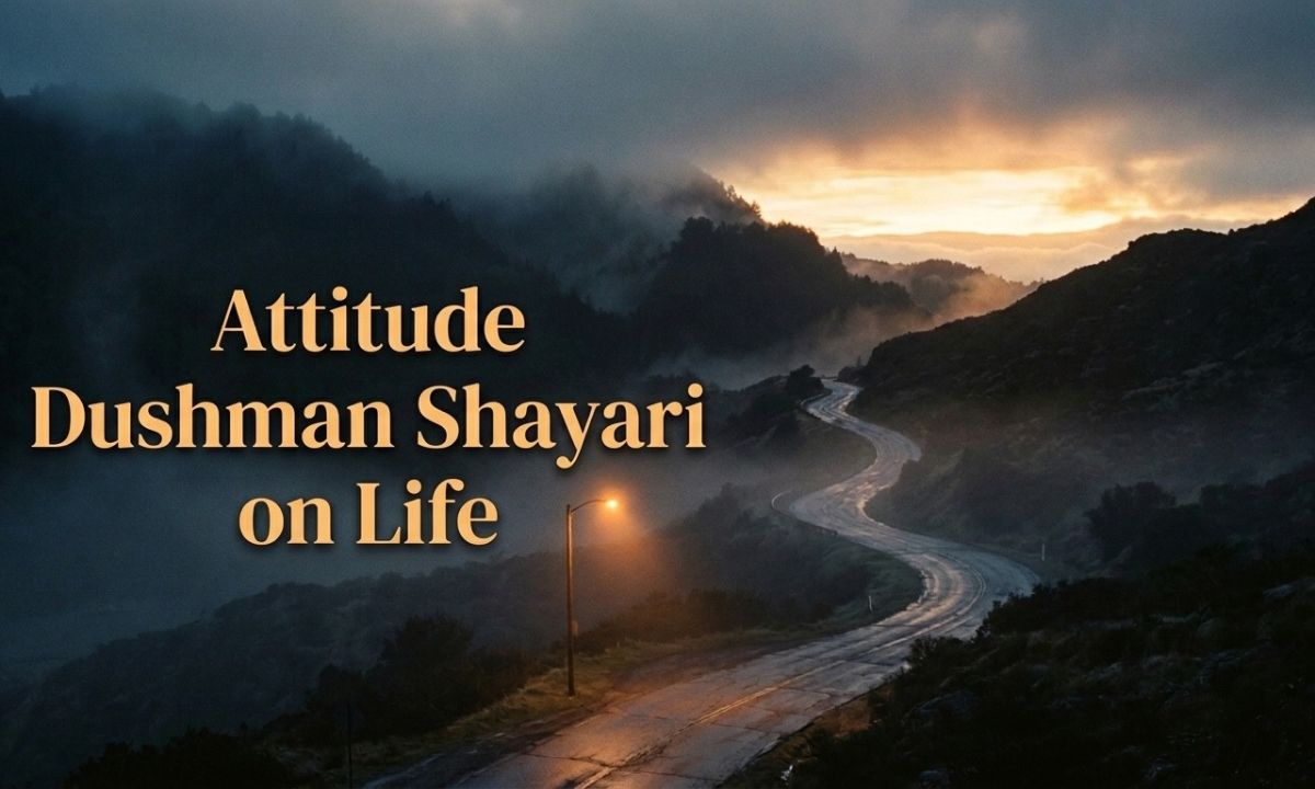 Attitude Dushman Shayari on Life