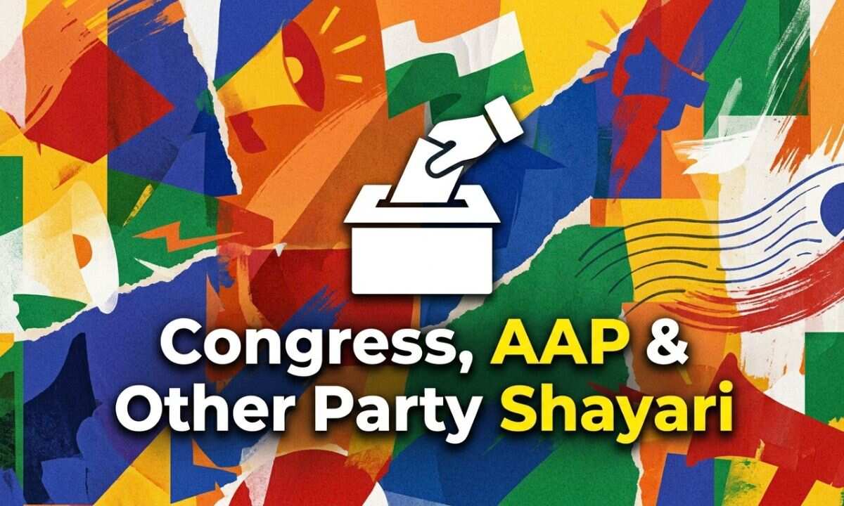 Congress, AAP and Other Party Shayari