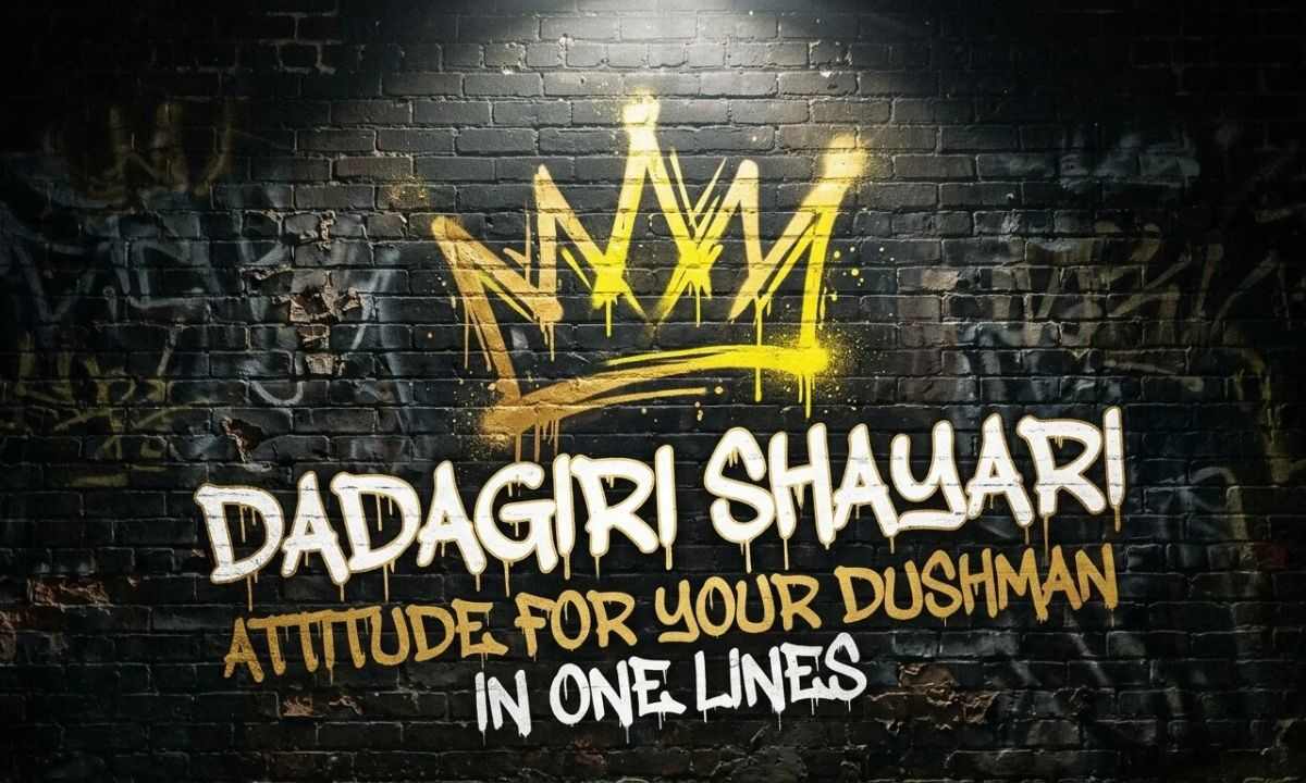Dadagiri Shayari Attitude for Your Dushman in One Line