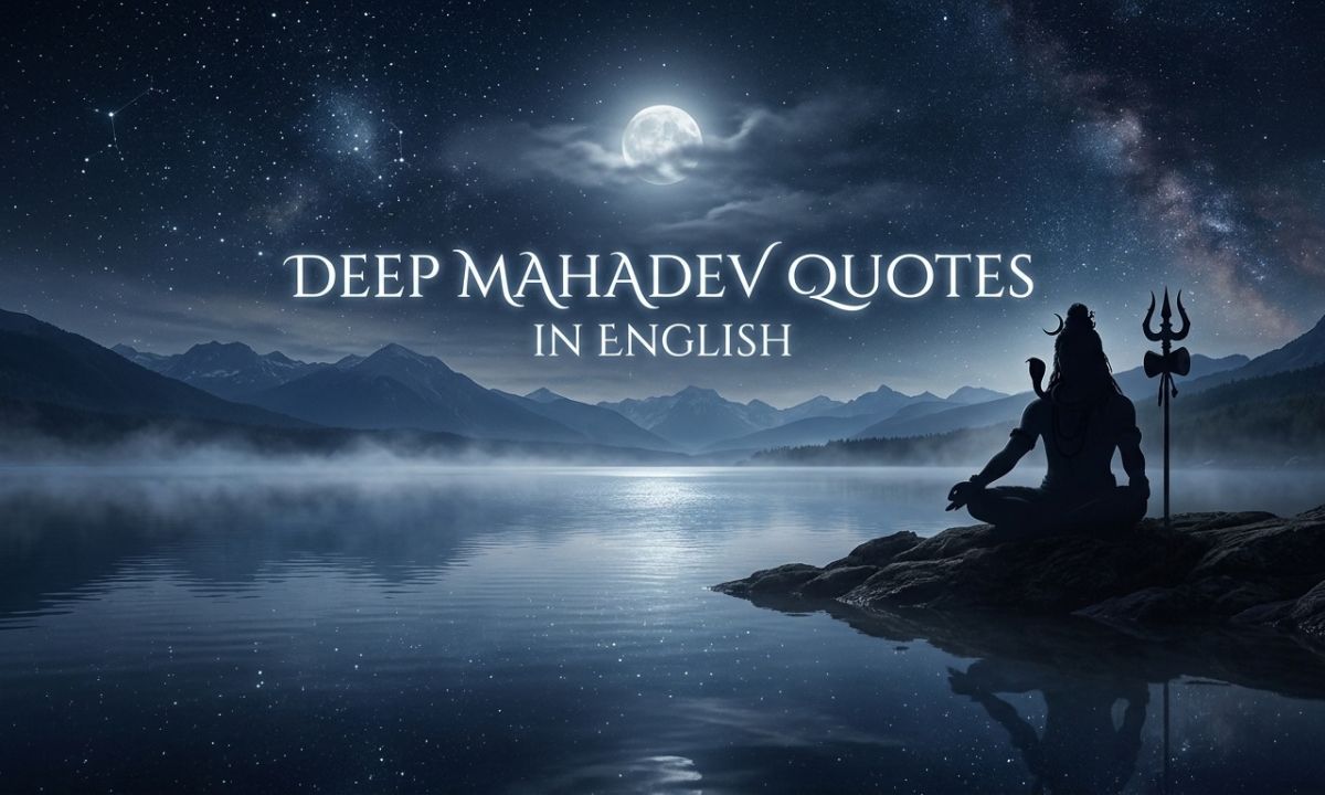 Deep Mahadev Quotes in English
