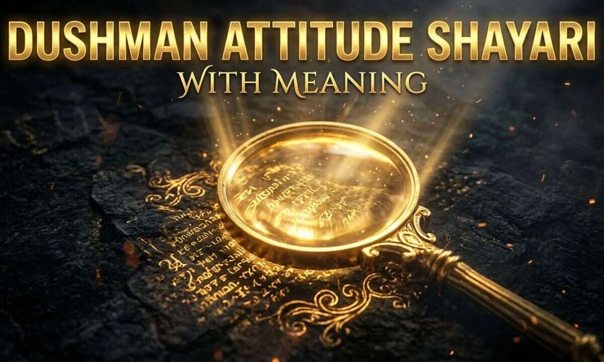 Dushman Attitude Shayari with Meaning