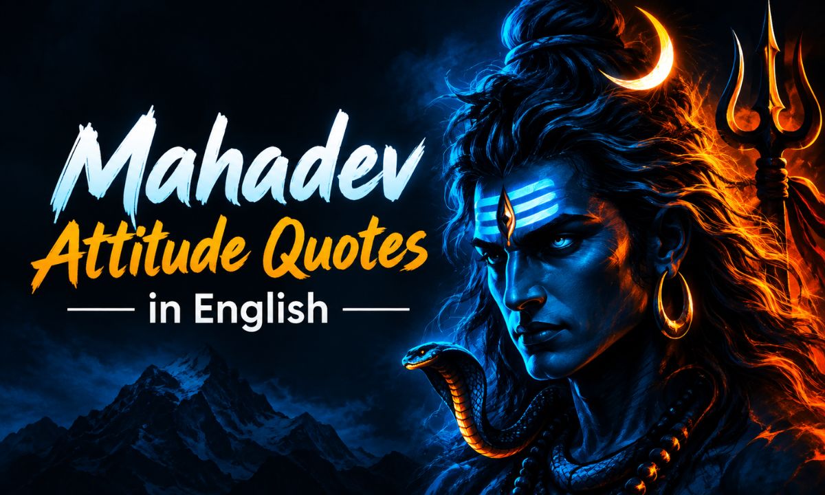 Mahadev Attitude Quotes in English